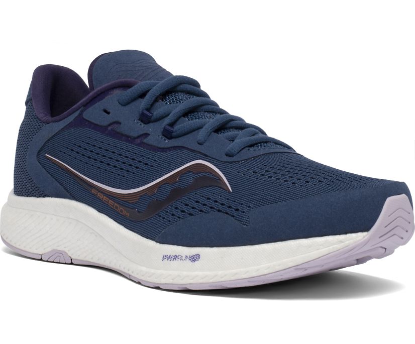 Women's Saucony Freedom 4 Running Shoes Navy | Singapore 136YXFU